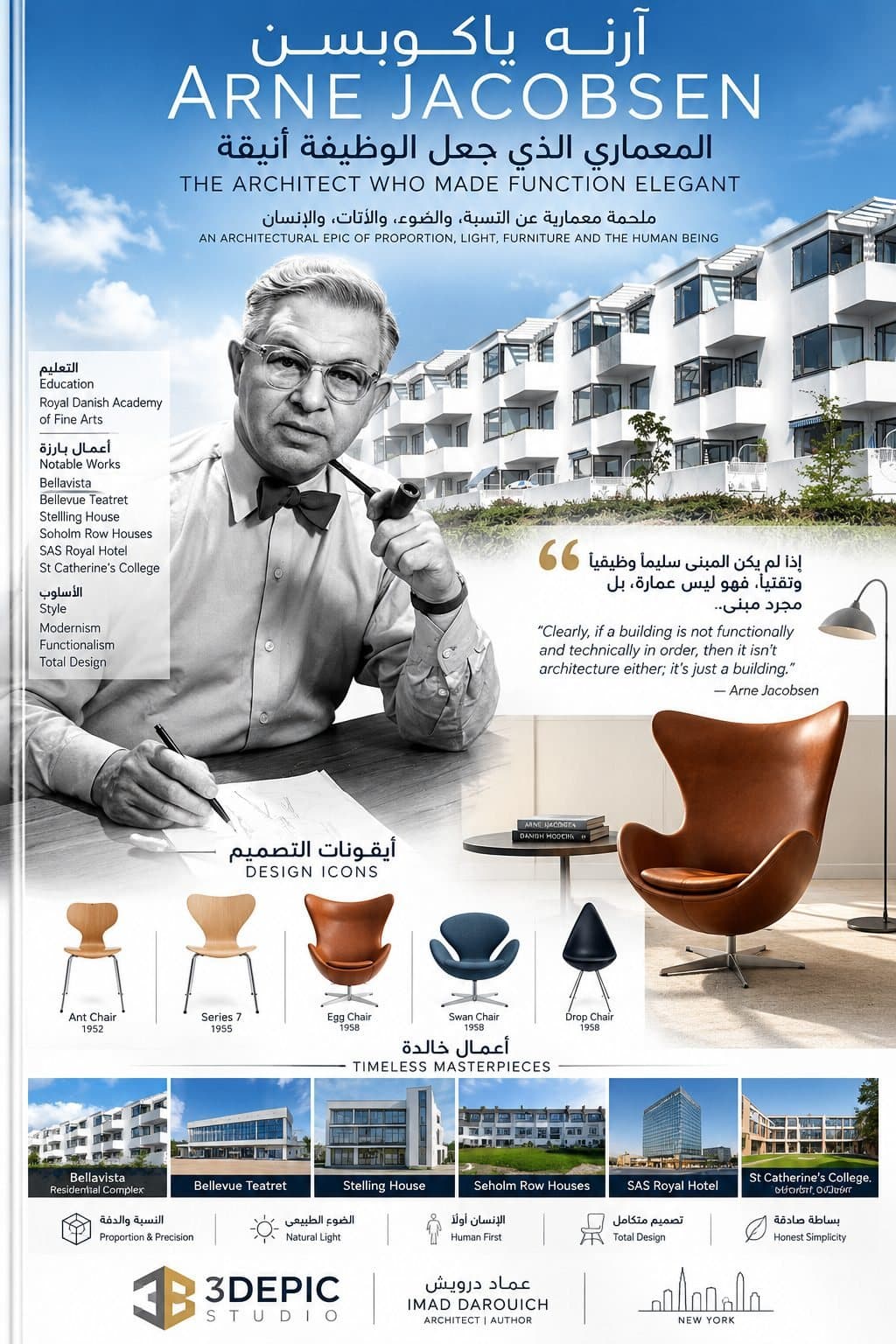 Arne Jacobsen: The Architect Who Made Function Elegant