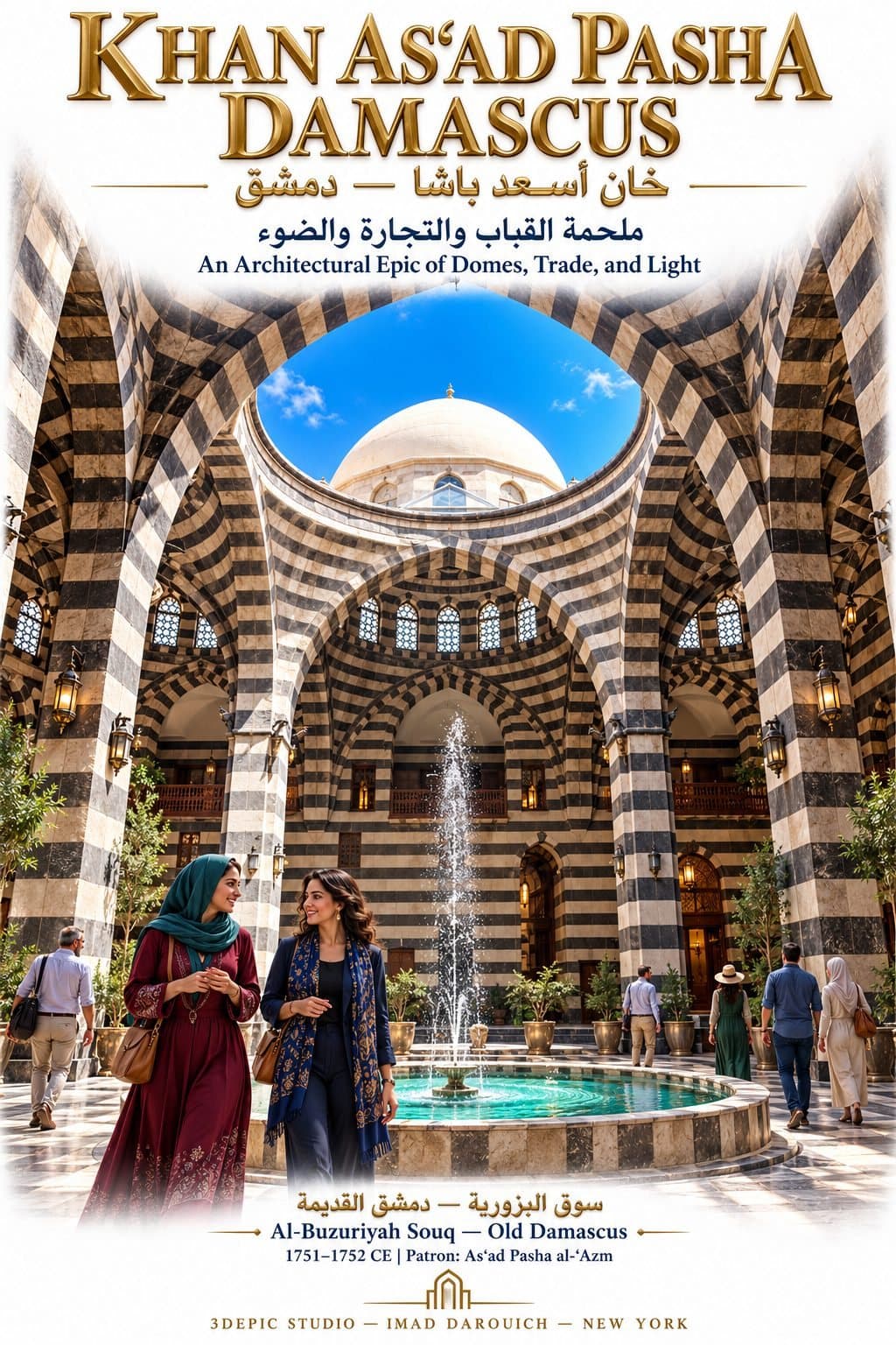 Khan As'ad Pasha, Damascus: An Architectural Epic of Domes, Trade, and Light