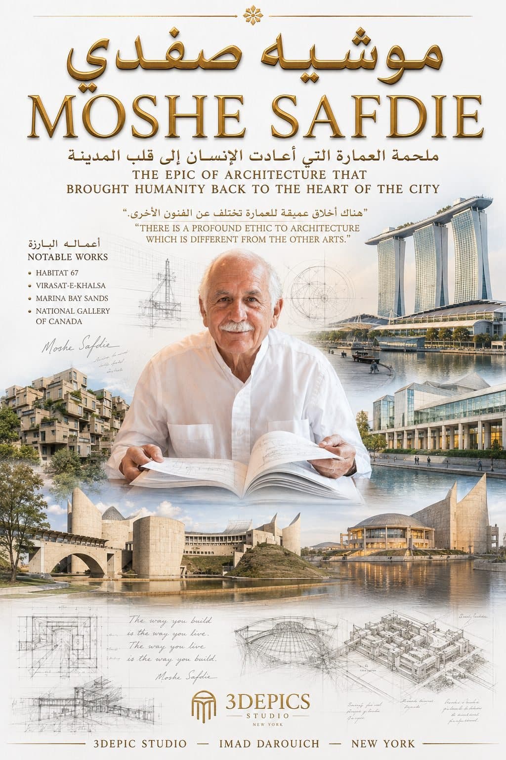 موشيه صفدي: ملحمة العمارة التي أعادت الإنسان إلى قلب المدينة