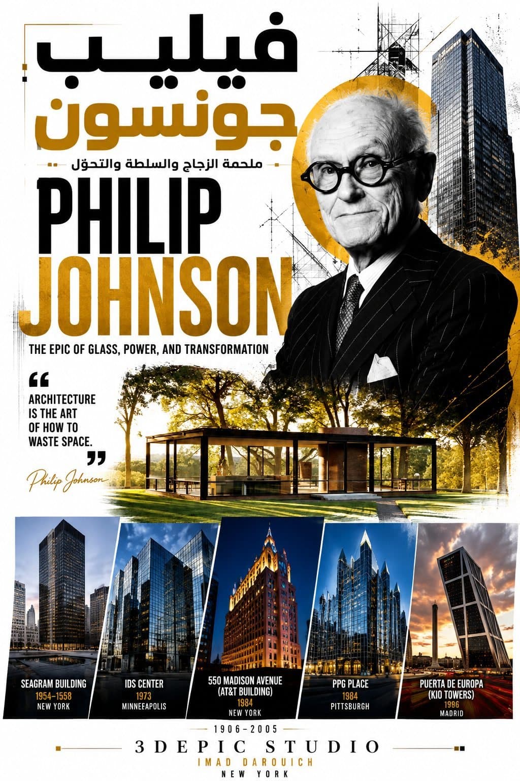 Philip Johnson: The Epic of Glass, Power, and Transformation
