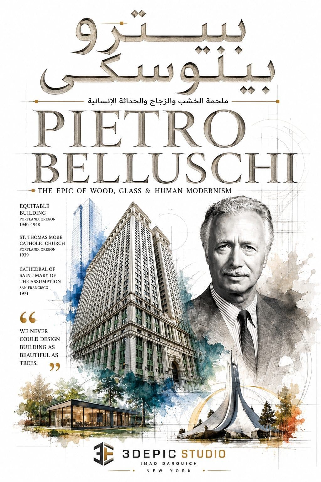 Pietro Belluschi: The Epic of Wood, Glass, and Human Modernism