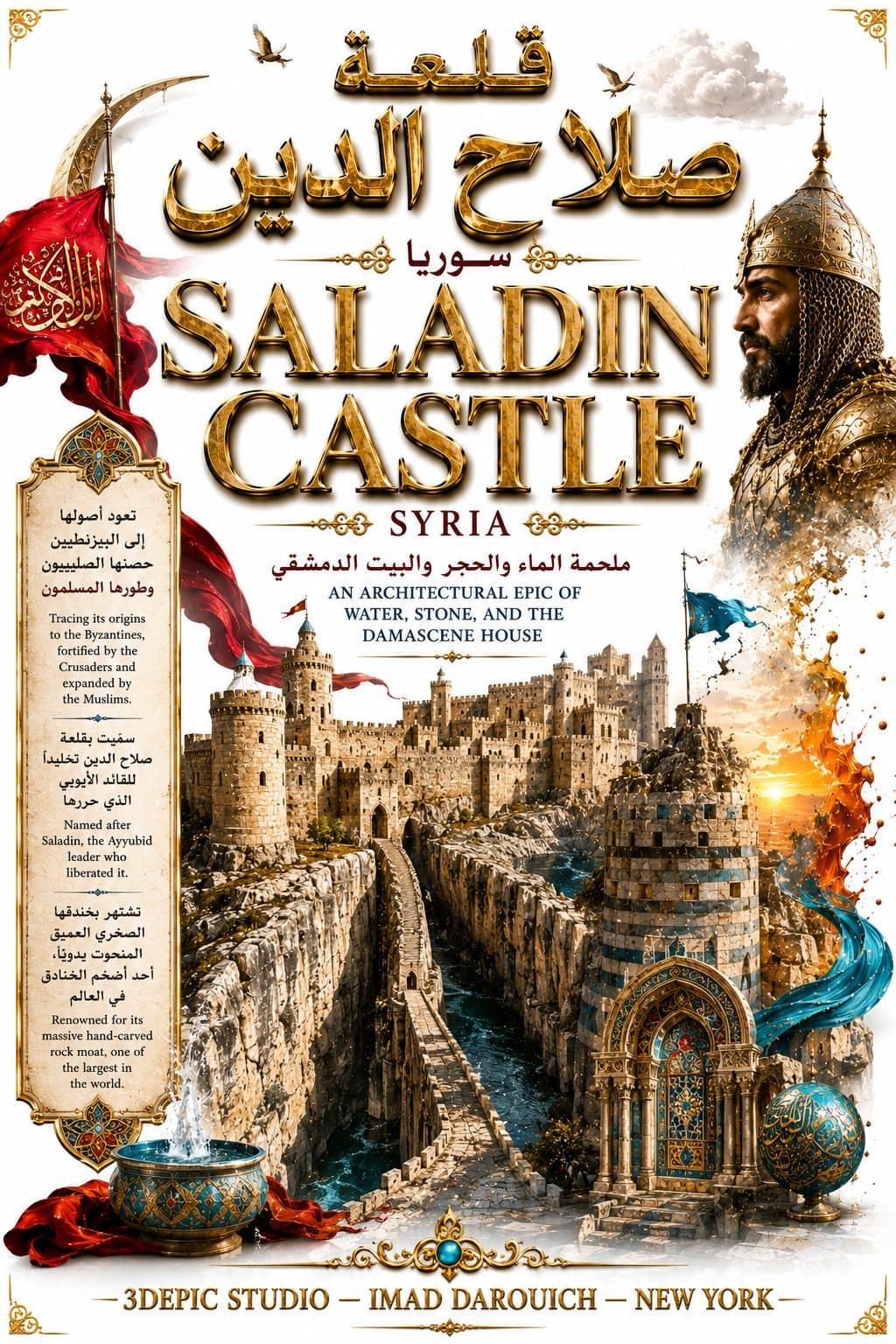 قلعة صلاح الدين: ملحمة الجبل والخندق والحجر
