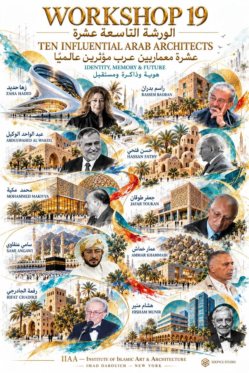 الورشة التاسعة عشرة: عشرة معماريين عرب مؤثرين عالميًا