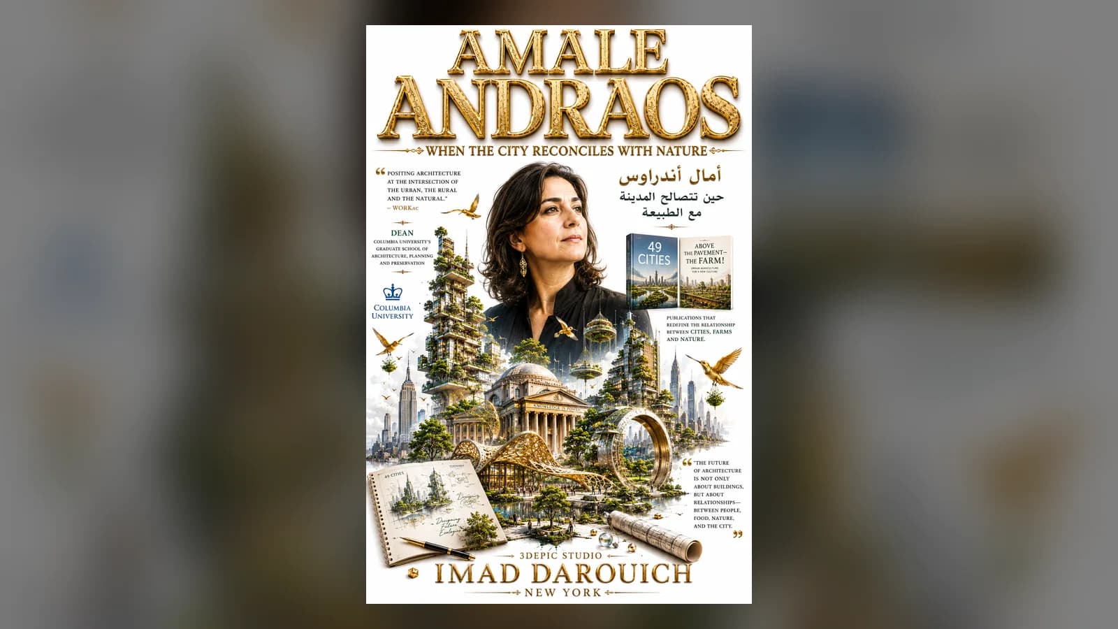 The architect Amale Andraos and her vision of rooftop gardens and farms inside the city