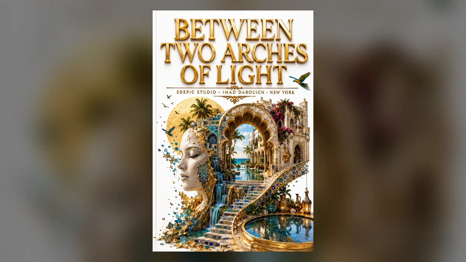 Andalusian arches over turquoise water, the image at the heart of this poem about Al-Andalus