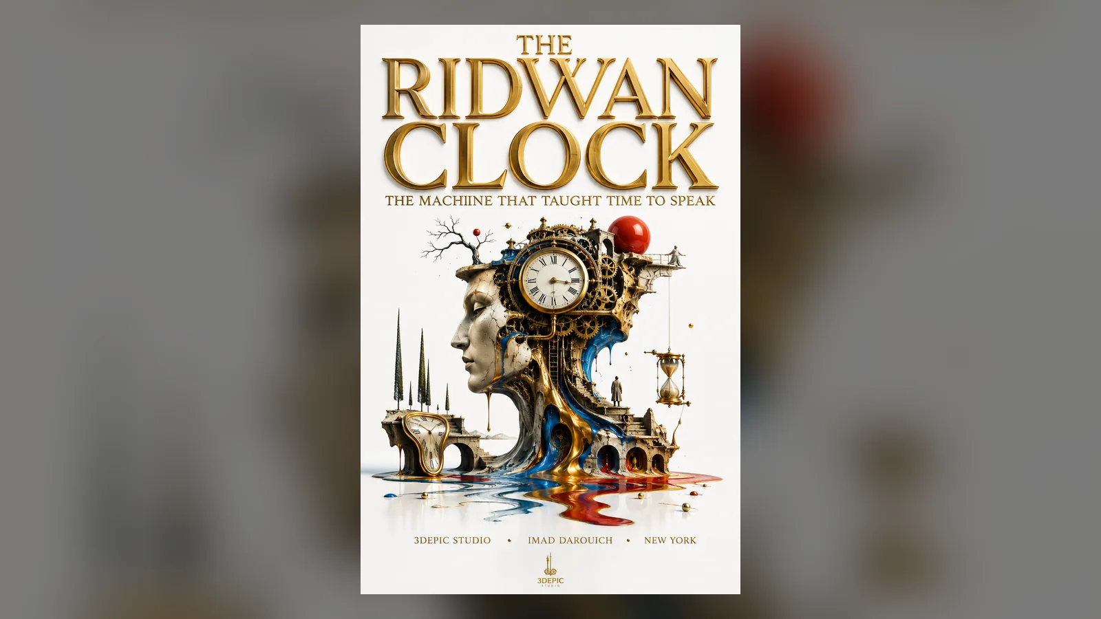 Brass gears and water channels of an old clock in Damascus, the subject of this epic of the Ridwan Clock